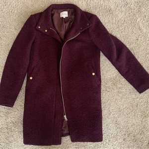 Beautiful burgundy LOFT winter coat.  Size small